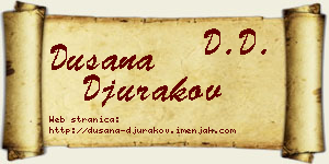 Dušana Đurakov vizit kartica